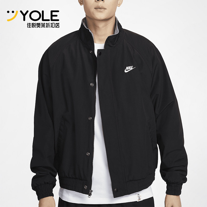 耐克男士摇粒绒里料加绒夹克