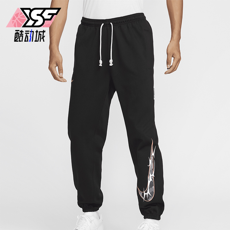 耐克男士印花休闲运动束脚长裤