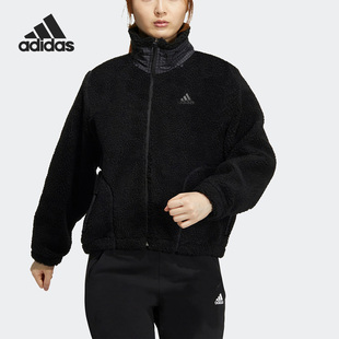 Adidas/阿迪达斯正品冬季新款女子仿羊羔绒夹克外套HM7096