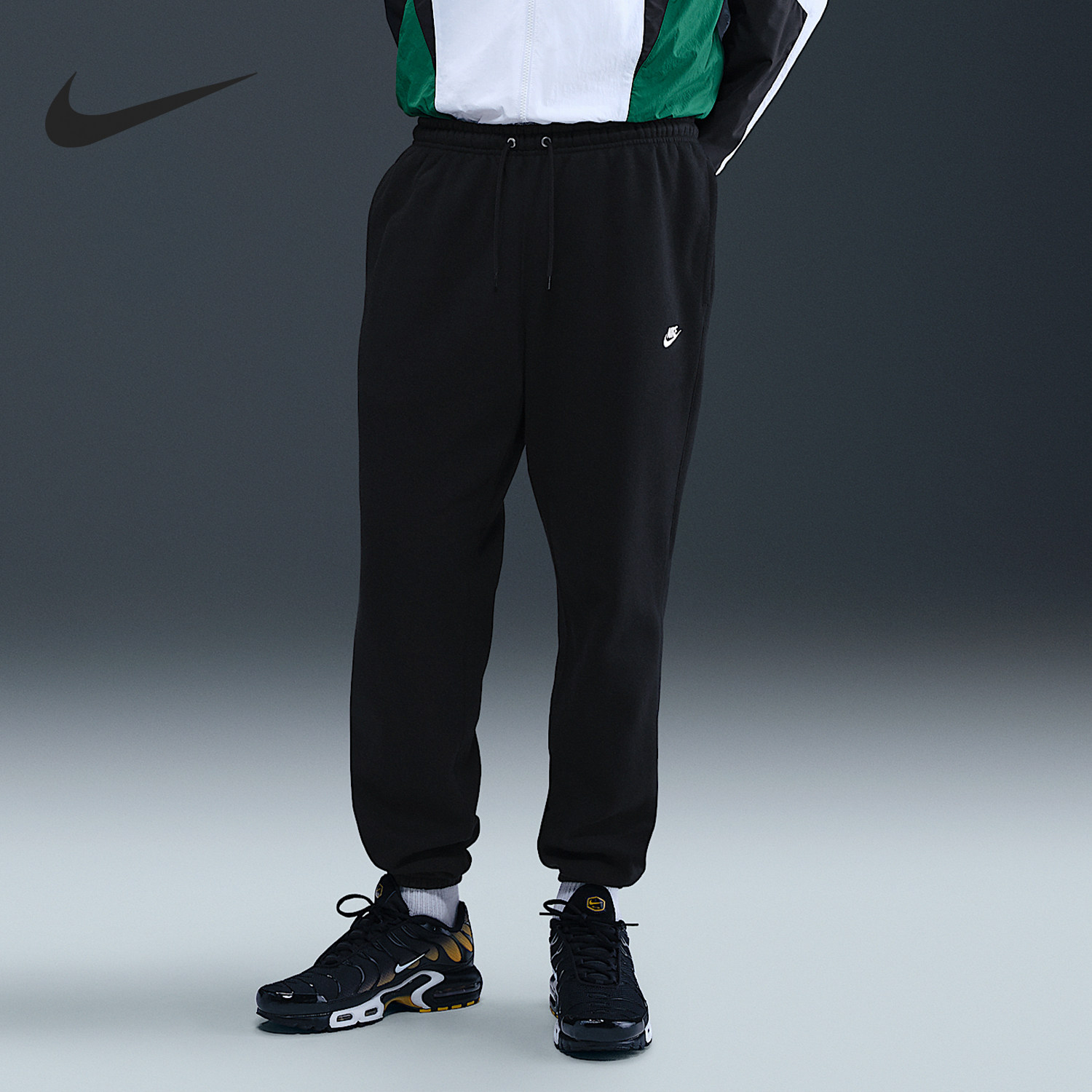 Nike/耐克正品2025秋季款男士束脚抓绒跑步休闲长裤FN3808-010