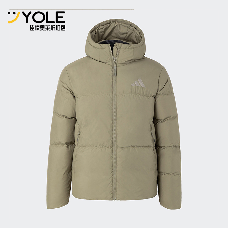 阿迪达斯男士户外保暖运动羽绒服