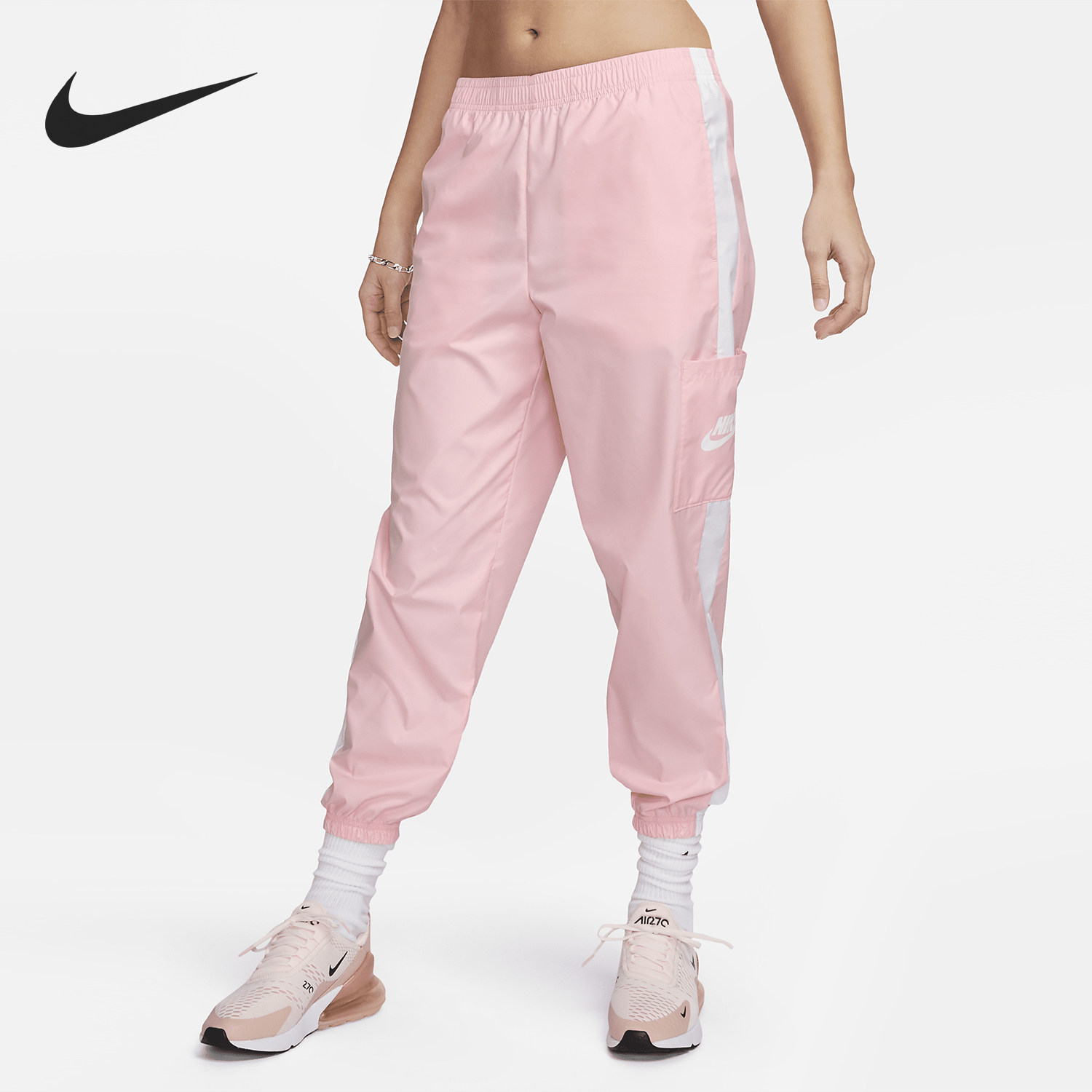 Nike/耐克正品Sportswear女士休闲拒水梭织长裤CJ7347-690