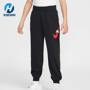 IQ3935 Sportswear大童休闲松紧腰束脚印花长裤 010 耐克正品 Nike