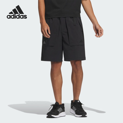 Adidas/阿迪达斯正品当季新款男士简约宽松运动短裤JN9452