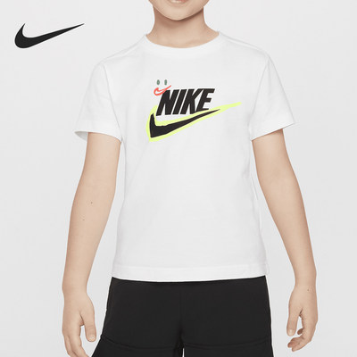 Nike/耐克正品夏季新款小童简约时尚透气圆领短袖HM9258-100