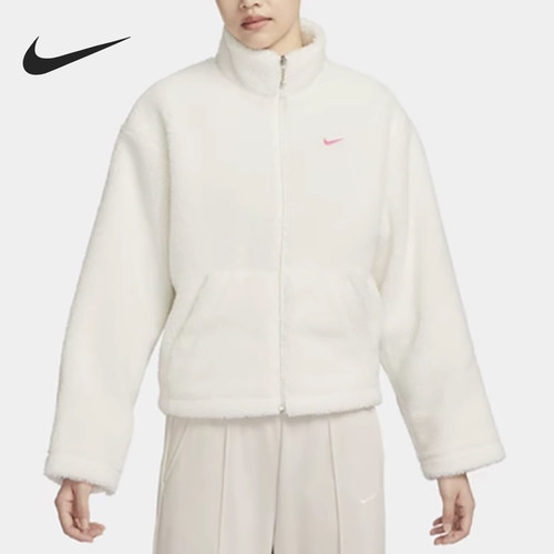 Nike/耐克正品新款女士仿羊羔绒保暖立领外套FV4009-133