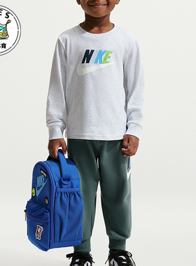 Nike/耐克正品2025冬季款婴童日常圆领印花耐穿套装IU5427-398