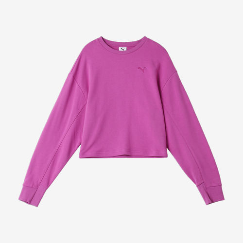 Puma彪马正品女子宽松圆领落肩袖套头休闲运动卫衣690222-89