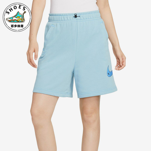 Nike/耐克正品女子运动针织透气休闲经典透气五分短裤DM6750-494