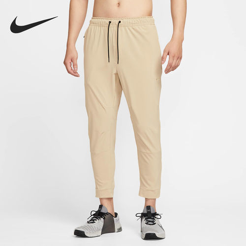 Nike/耐克正品春秋男士梭织训练系带透气简约长裤FB7549-251