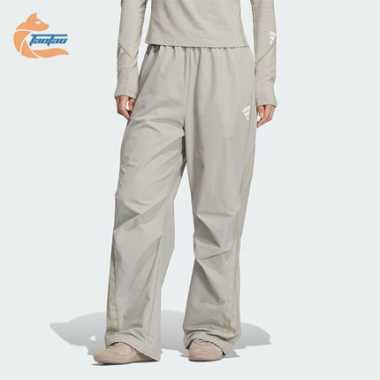 Adidas/阿迪达斯正品2025夏季款女士日常宽松梭织休闲长裤KC5788