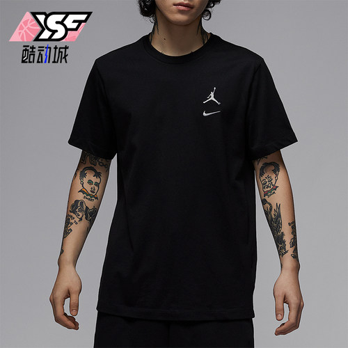 Nike/耐克正品JORDAN男士经典休闲针织宽松运动透气T恤IB8915-010