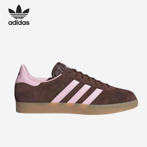 Adidas阿迪达斯正品GAZELLE男女低帮薄底褐色运动休闲板鞋JH5666