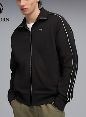 Puma/彪马正品2025秋季款男士宽松翻领针织休闲日常外套632327-01
