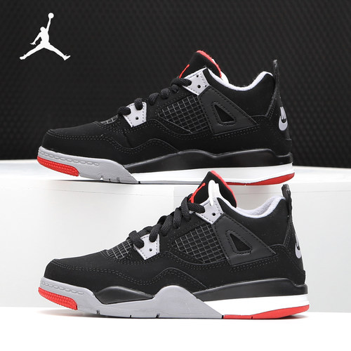 Nike/耐克正品AIR JORDAN 4 RETRO (PS) 复刻大童运动童鞋 BQ7669