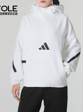 Adidas/阿迪达斯正品W Z.N.E. OH HD 女士休闲简约宽松卫衣JI7553