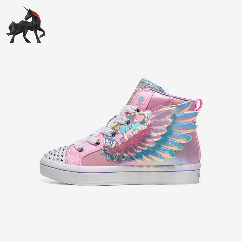 Skechers/斯凯奇正品IMAGES TWI-LITES 2.0 女大童时尚闪灯鞋