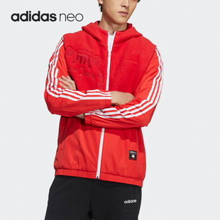 男子吾皇万睡联名运动夹克GP5762 NEO新款 Adidas 阿迪达斯正品