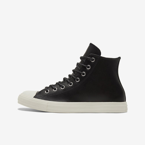 Converse匡威 男女同款高帮皮质休闲鞋板鞋潮流时尚深黑 170100C