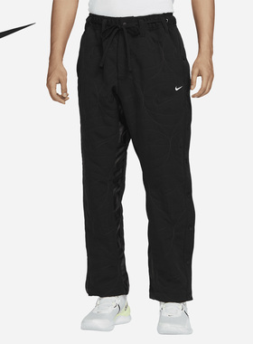 Nike/耐克正品新款男子时尚梭织排扣直简篮球运动长裤FD7612