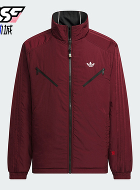 Adidas/阿迪达斯正品三叶草男士运动休闲双面穿棉服KA0821