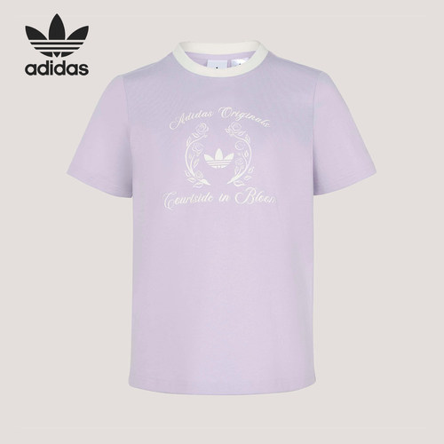 Adidas/阿迪达斯正品三叶草女士亲肤经典运动日常透气T恤KY5735