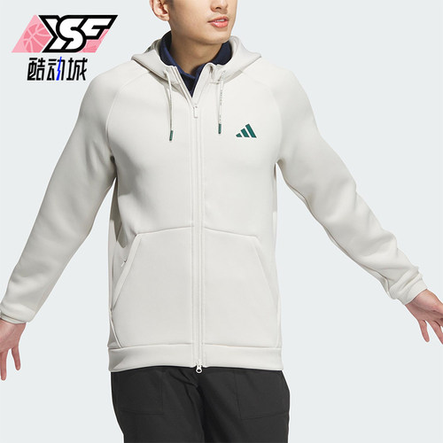 Adidas/阿迪达斯正品新款男士复古拉链连帽夹克外套IX5708