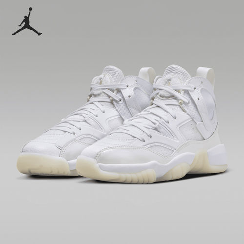 Nike耐克正品Jumpman Two Trey女款高帮圆头防滑篮球鞋DR9631-100