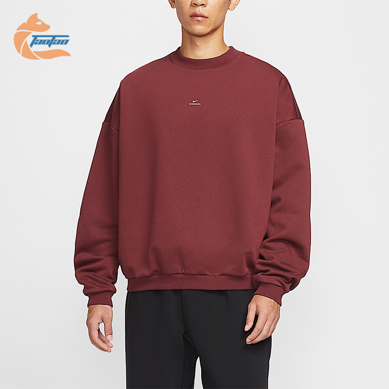 Nike/耐克正品2025冬季男士运动加绒圆领宽松篮球卫衣IM5902-619