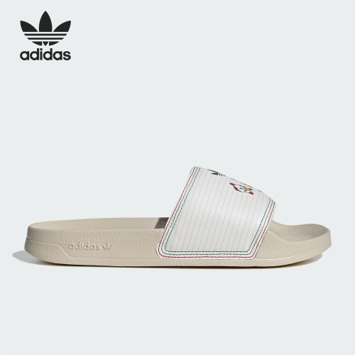 Adidas/阿迪达斯正品三叶草男女时尚耐磨休闲运动拖鞋JR5456