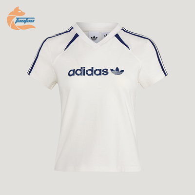 Adidas/阿迪达斯正品三叶草BLKTWT-SHIRT新款女经典短袖T恤KU4763