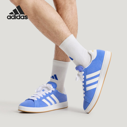 Adidas/阿迪达斯正品2026春季款男女系带运动耐磨日常板鞋KH6989