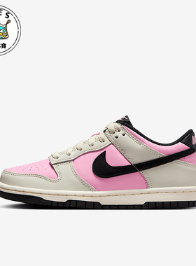 Nike/耐克正品Dunk Low GS女子大童运动复古系带板鞋FB9109-601