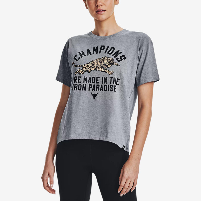 UA安德玛正品秋冬季女子潮流印花宽松透气休闲运动短袖T恤1376918,运动服/休闲服装,运动T恤,淘宝优惠券,粉丝福利购,淘宝优惠卷