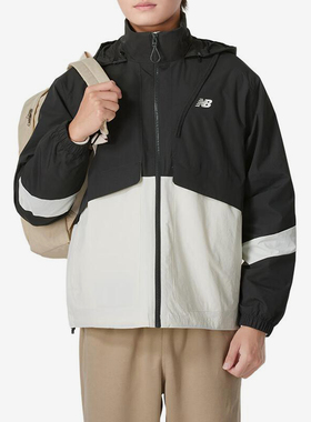 New Balance/NB正品新款男女同款宽松拉链梭织夹克AMJ43314-ACK