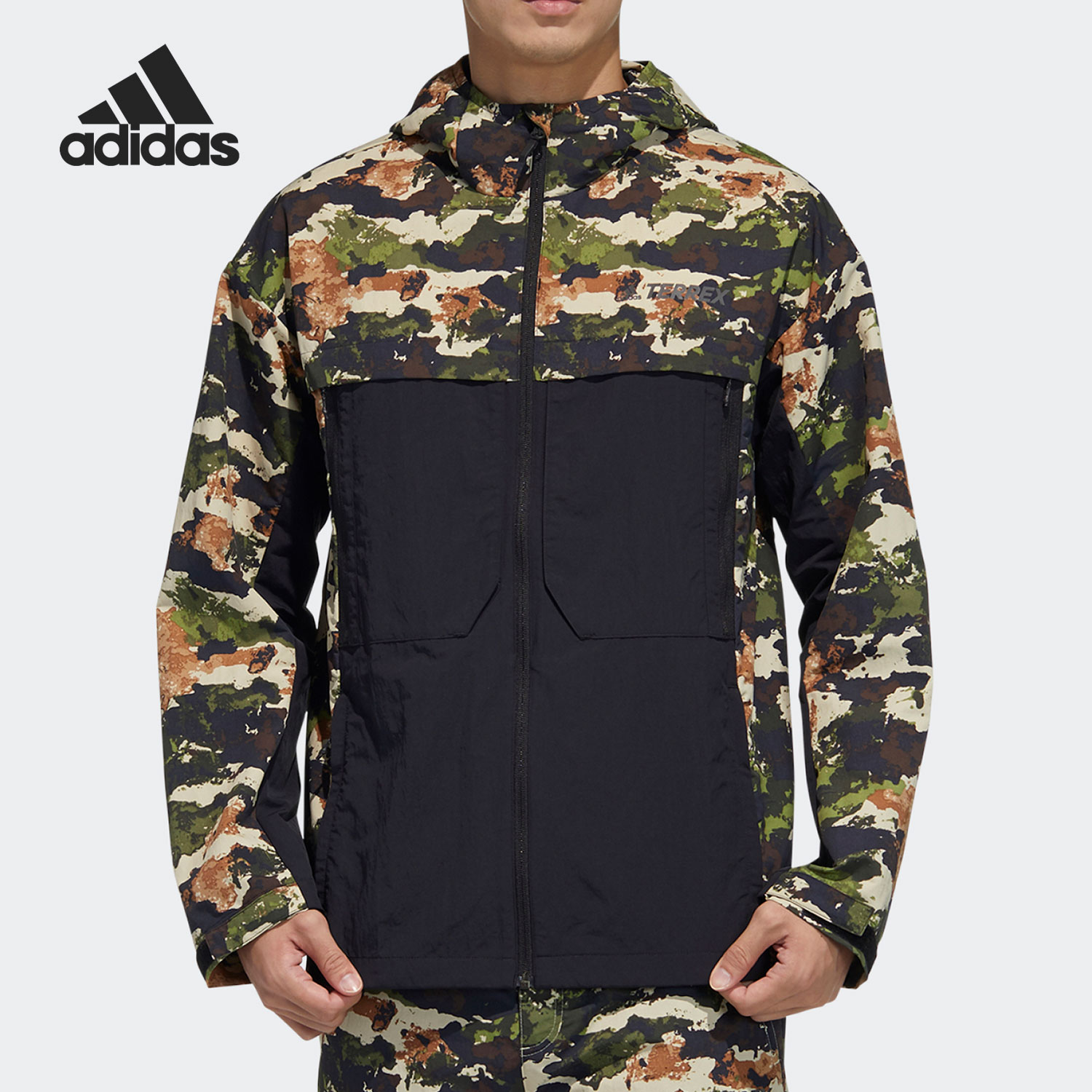 Adidas新款男子运动夹克外套户外