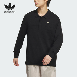 JD5805 Adidas 阿迪达斯正品 三叶草男士 针织翻领宽松POLO衫