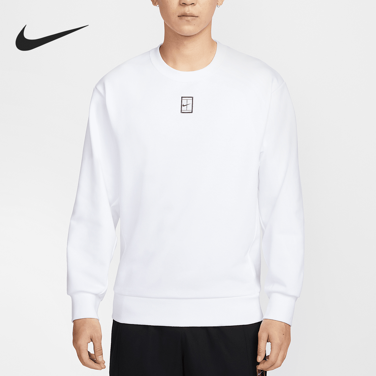 Nike/耐克正品秋冬新款男士简约保暖针织运动卫衣FZ7521-100