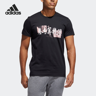 Adidas/阿迪达斯正品  POINTS TEE 男子透气篮球运动短袖FT8831