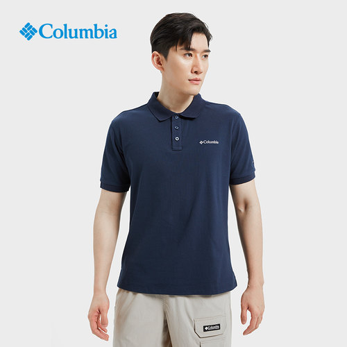 Columbia哥伦比亚正品户外21新品男子吸湿清爽休闲POLO衫AE3119