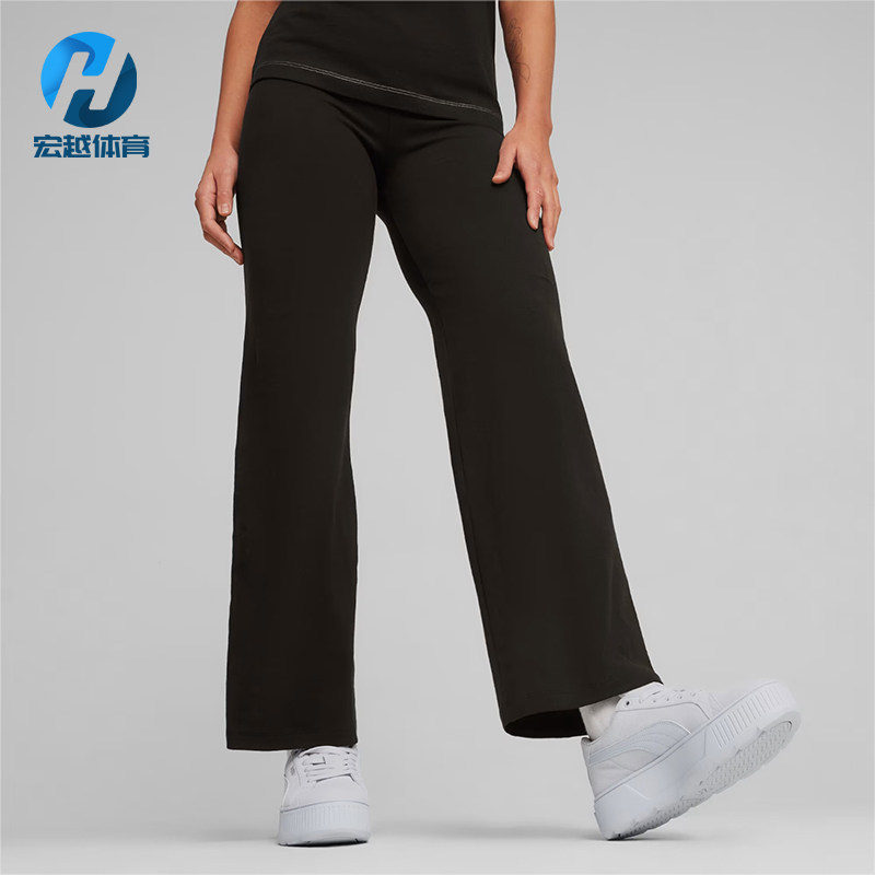 Puma/彪马正品女士简约直筒紧身透气时尚休闲长裤680405-01