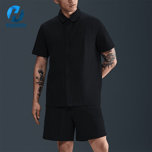 Nike/耐克正品Dri-FIT男士翻领日常防晒宽松经典短袖HQ6959-010