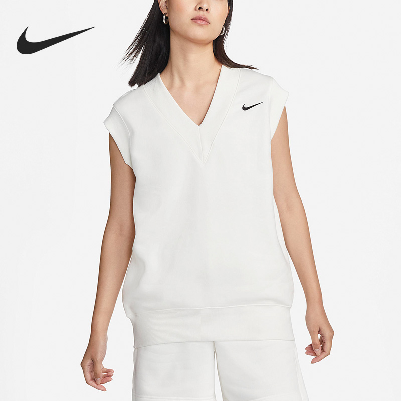 Nike/耐克正品女子舒适休闲透气无袖运动背心T恤 DQ6760-133