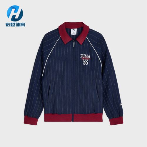 Puma/彪马正品儿童款美式复古校园休闲风翻领外套951153-01