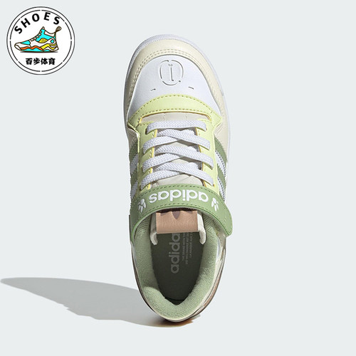 Adidas/阿迪达斯正品三叶草小童耐磨运动魔术贴透气板鞋JS2476