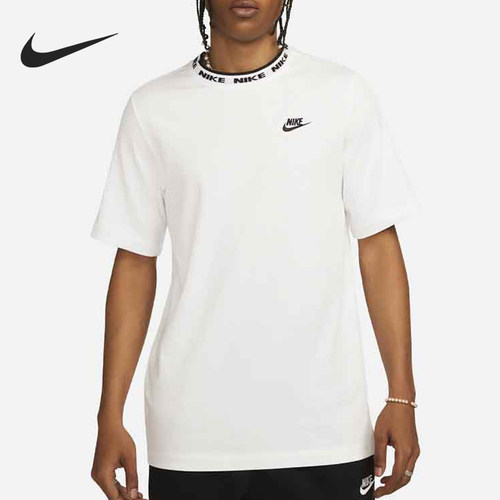 Nike/耐克正品男士休闲运动圆领套头短袖正肩袖T恤FB7310-100
