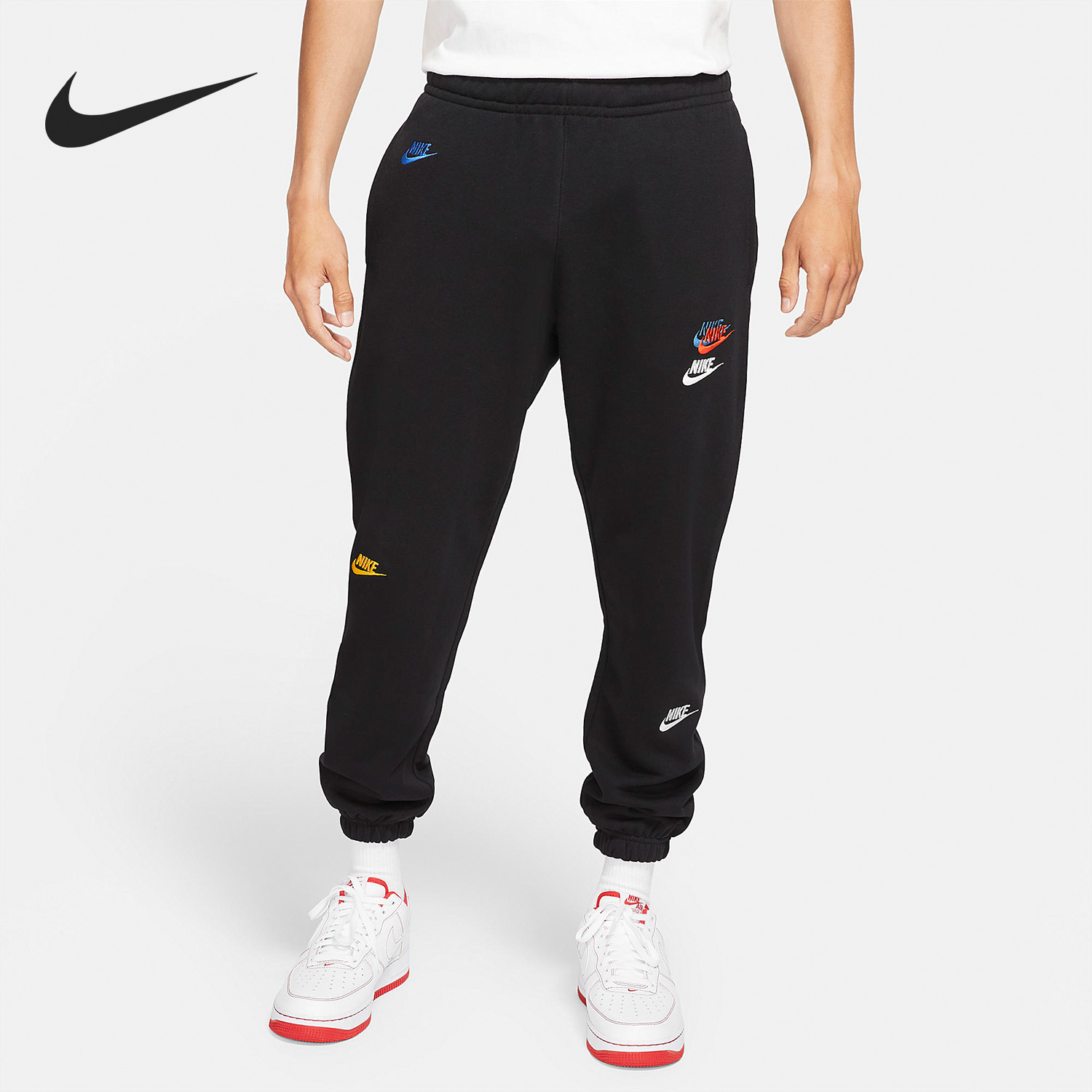 耐克男子宽松透气运动针织长裤