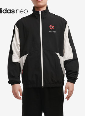 Adidas/阿迪达斯正品neo蜘蛛侠联名情人节男女运动夹克外套H44998