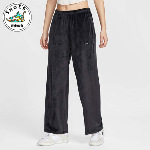 Nike/耐克正品2025春季新款女士运动中腰加绒长裤HJ0923-010