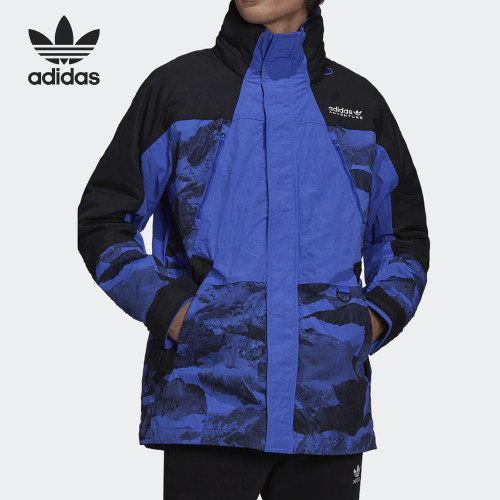 Adidas/阿迪达斯正品三叶草AOP OUTDOOR JKT男子羽绒服H13578
